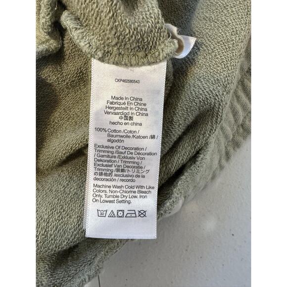 Madewell Sweatshirt Skirt Womens XL Sage Green French Terry Preppy Tenniscore - Picture 9 of 12